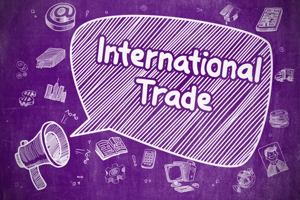 Nemzetközi kereskedelem-üzleti koncepció. — Stock Fotó