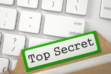Top Secret ile Kart Dizini. 3d.