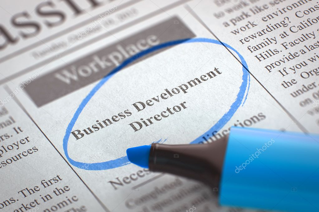 Business Development Director Job Vacancy. 3D.