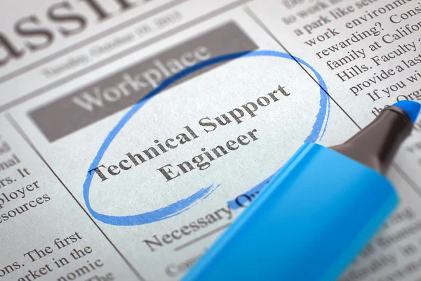 Technical Support Engineer Wanted. 3D. — Stockfoto