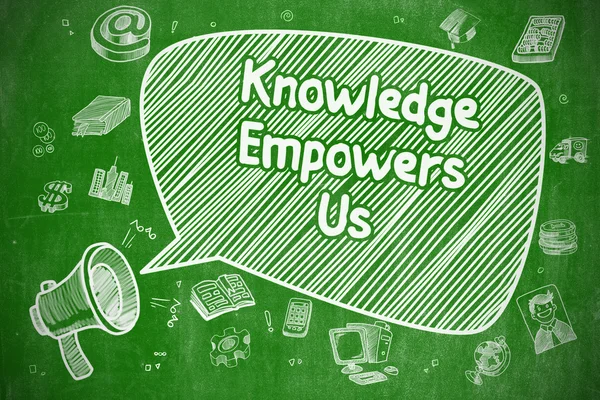 Knowledge Empowers Us - Business Concept. — Stockfoto
