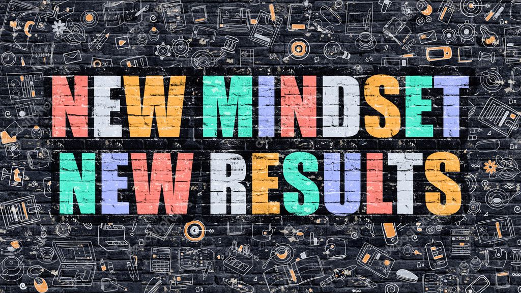 New Mindset New Results Concept Multicolor On Dark Brickwall Stock Photo Image By C Tashatuvango New Mindset New Results Concept Multicolor On Dark Brickwall Stock Photo Image By C Tashatuvango