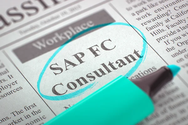 Consulente SAP FC Assunzione Ora. 3D . — Foto Stock