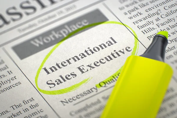 Executivo de vendas internacionais Junte-se à nossa equipe. 3D . — Fotografia de Stock
