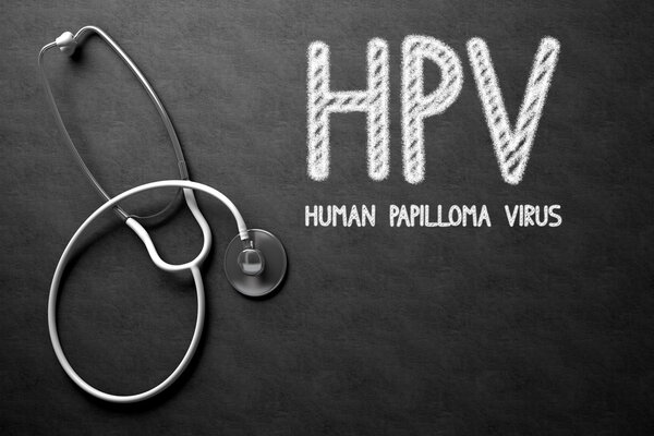Hpv Рукописный на меловой доске. 3D-моделирование
.