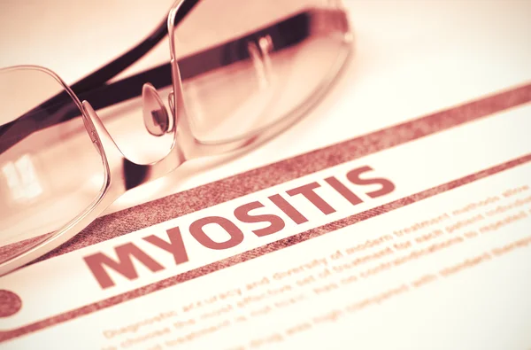 Diagnóza - Myositis. Lékařská koncepce. 3D obrázek. — Stock fotografie