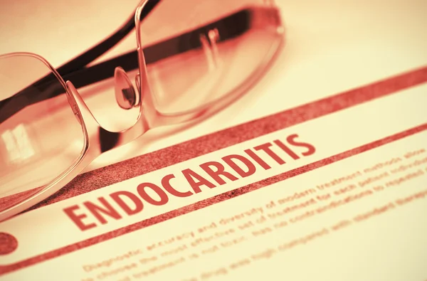 Diagnose - Endocarditis. Medische Concept. 3D illustratie. — Stockfoto