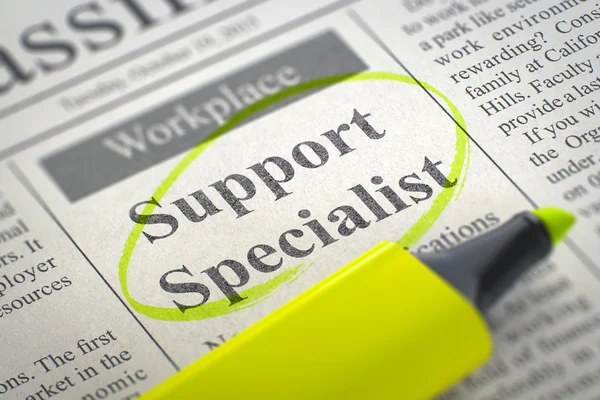 Nu huren Support Specialist. 3D. — Stockfoto
