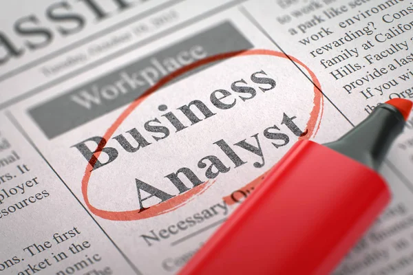 Hyra Business Analyst. 3D. — Stockfoto