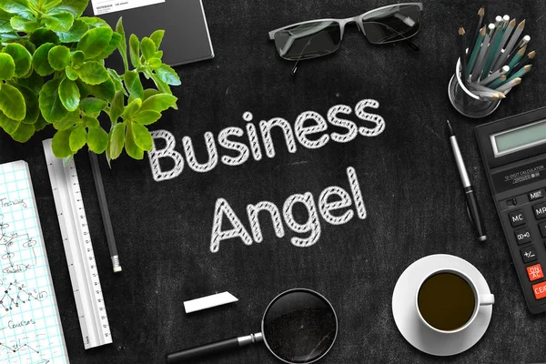 Business Angel Concept sur tableau noir. Rendu 3D . — Photo