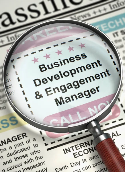 Business Development en Engagement Manager Versterk ons Team. 3D. — Stockfoto