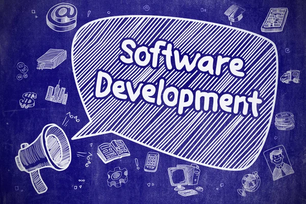 De ontwikkeling van de software - businessconcept. — Stockfoto