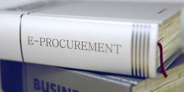 Επιχειρήσεις - τίτλος βιβλίου. E-procurement. 3D. — Φωτογραφία Αρχείου