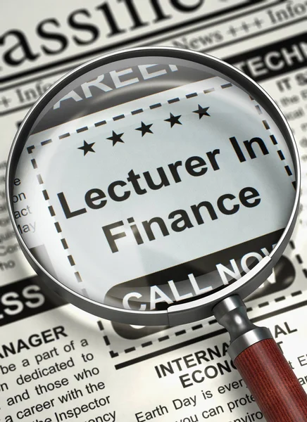 Waren het inhuren van docent In Finance. 3D. — Stockfoto