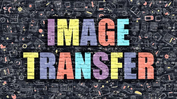 Image Transfer in Multicolor. Doodle Design. — Stock Photo, Image