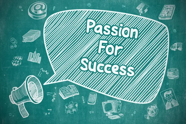 Vášeň pro úspěch - obchodní koncept. — Stock fotografie