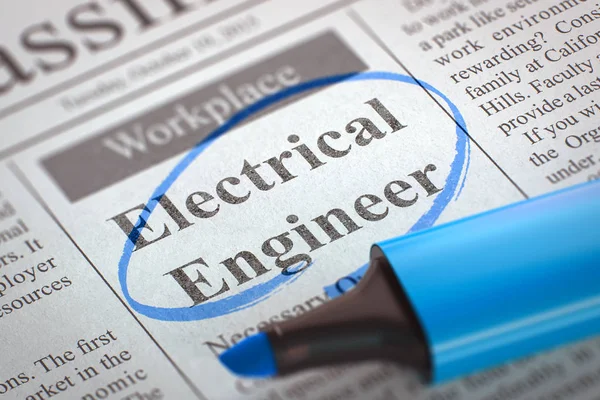 Ingénieur électricien d'ouverture d'emploi. 3D . — Photo
