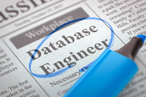 Apakah Insinyur Database mempekerjakan. 3D . — Stok Foto