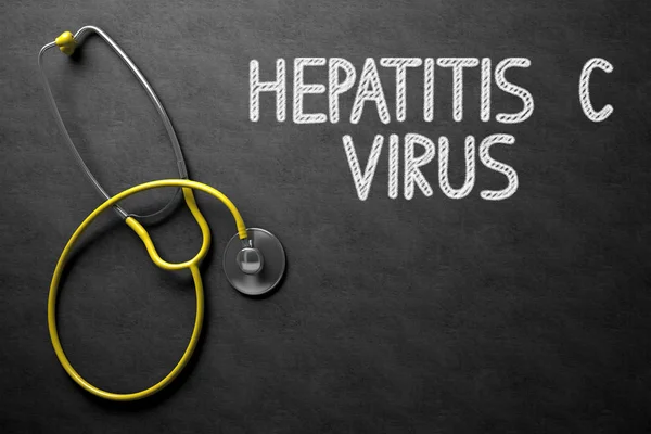 Tavlan med hepatit C Virus koncept. 3D illustration. — Stockfoto