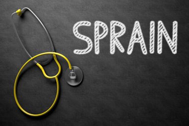 Burkulma kara tahta üzerinde. 3D çizim.