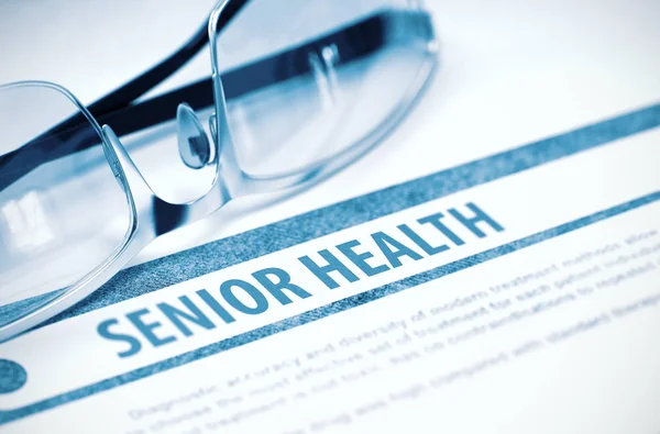 Diagnose - Senior gezondheid. Medische Concept. 3D illustratie. — Stockfoto