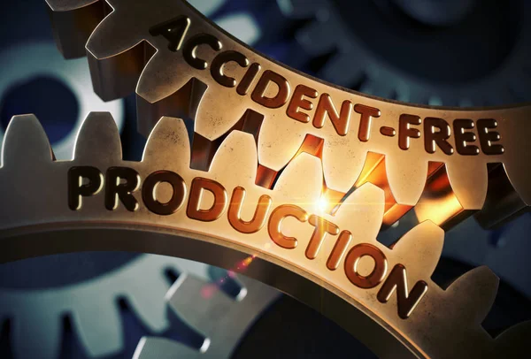 Accident-Free Production. 3D. — Stock Photo, Image