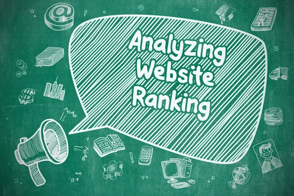 Analyse du classement des sites Web - Concept d'entreprise . — Photo