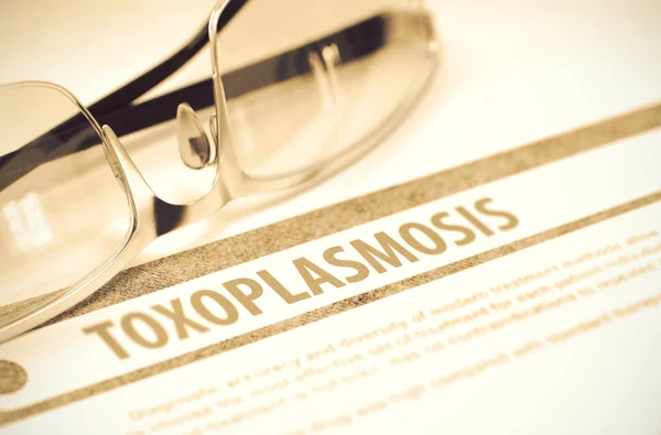 Diagnosztika - Toxoplasmosis. Orvosi koncepció. 3D-s illusztráció. — Stock Fotó