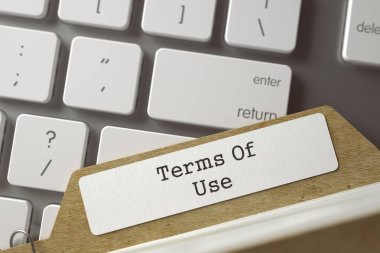 Klasör dizin kullanım şartları. 3D.