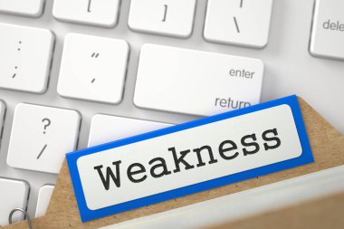 Klasör dizini zayıflık ile. 3D.