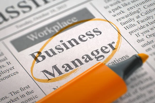 Vi är anställa Business Manager. 3D. — Stockfoto