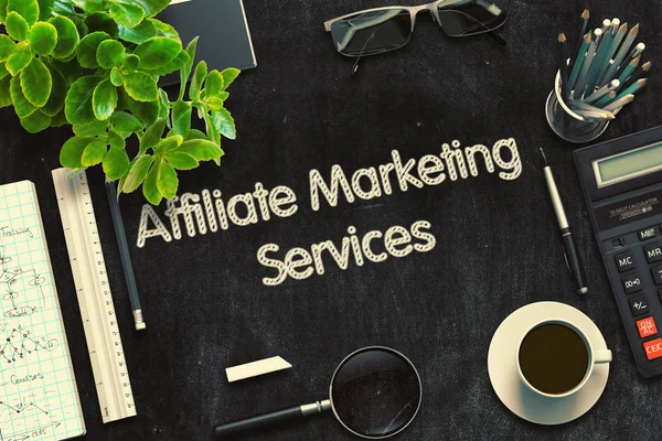 Concept de services de marketing affilié. rendu 3D . — Photo