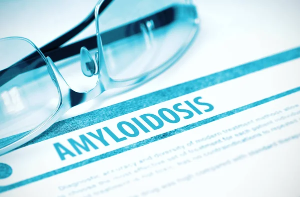 Diagnosztika - Amyloidosis. Gyógyászat fogalmát. 3D-s illusztráció. — Stock Fotó