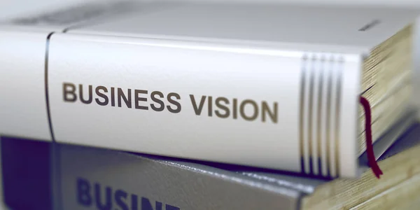 Wizja biznesowa - tytuł książki. 3D. — Zdjęcie stockowe