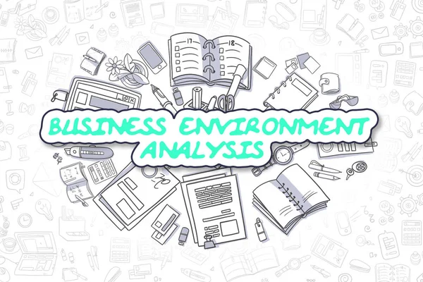 Análise do ambiente de negócios - Conceito de negócio . — Fotografia de Stock