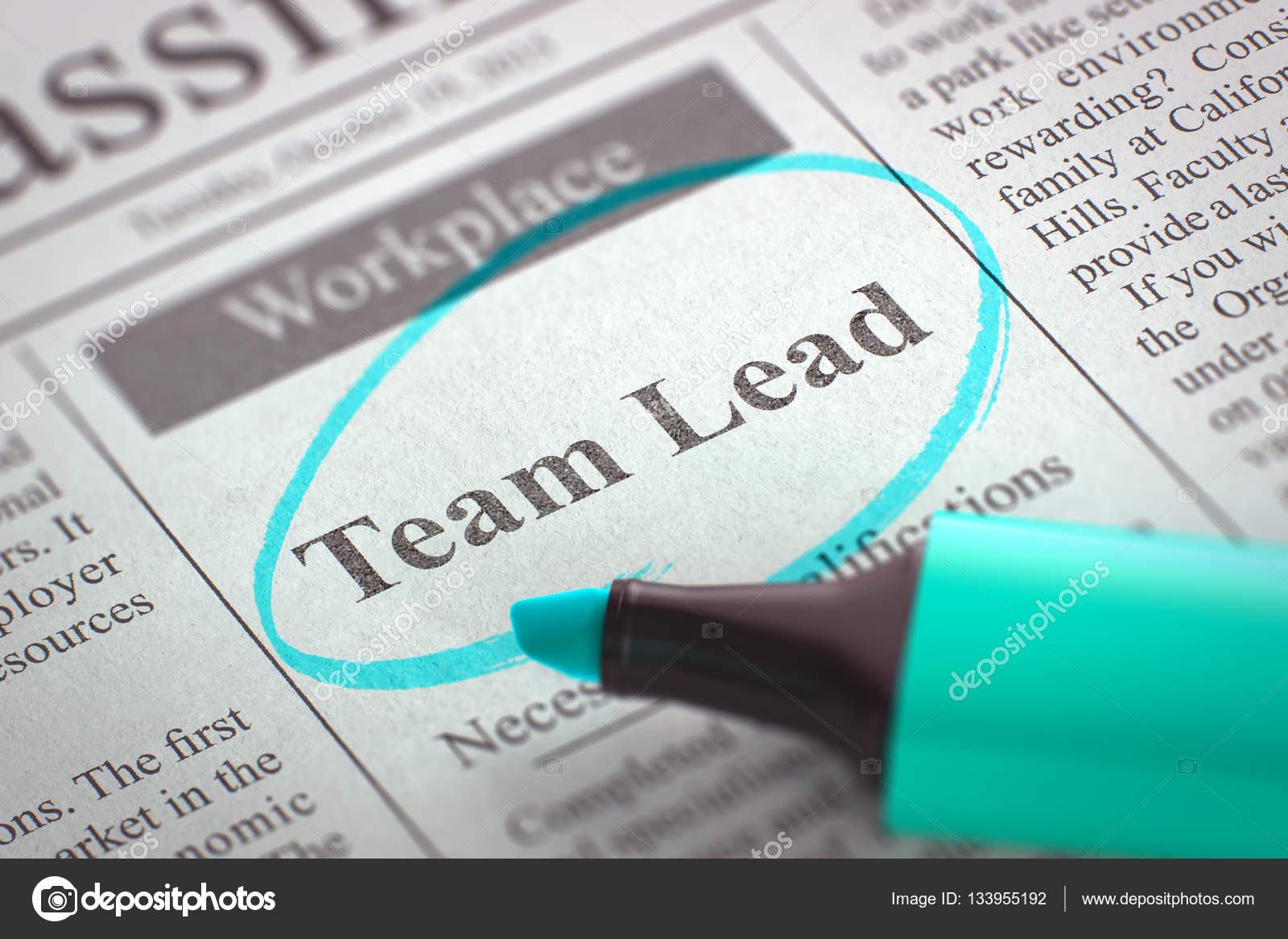 Team Lead Hiring Now. 3D. — Stock Photo © tashatuvango 133955192
