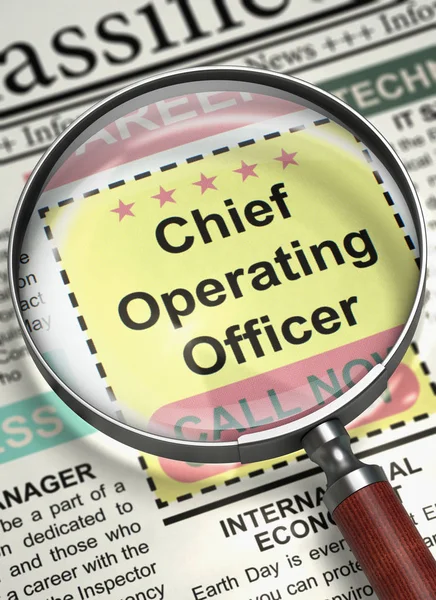Chief Operating Officer kommt zu unserem Team. 3d. — Stockfoto