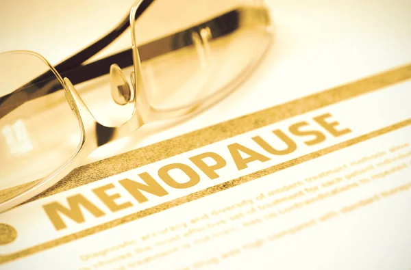 Diagnose - menopauze. Medische Concept. 3D illustratie. — Stockfoto