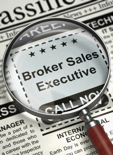 Assumiamo il Direttore Commerciale del Broker. 3D . — Foto Stock