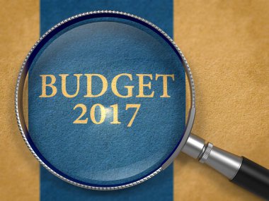 Eski kağıt üzerinde objektifinden bütçe 2017. 3D.
