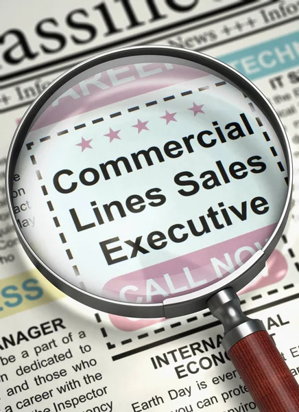 Commercial Lines Sales Executive Wanted. 3D.