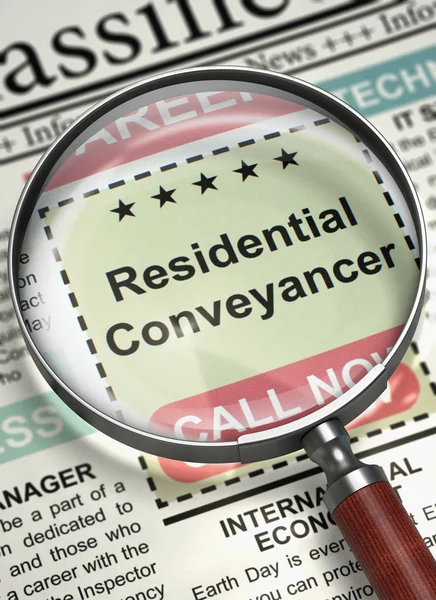 Residential Conveyancer Join Our Team. 3D. — Stock Photo, Image