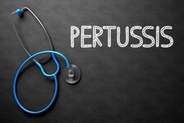 Pertussis - Texto em Chalkboard. Ilustração 3D . — Fotografia de Stock