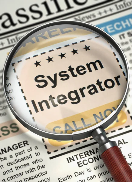 System Integrator Wanted. 3D. — Stock Photo, Image