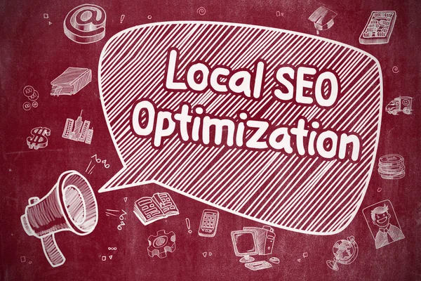 Optimización SEO local - Concepto de negocio . — Foto de Stock