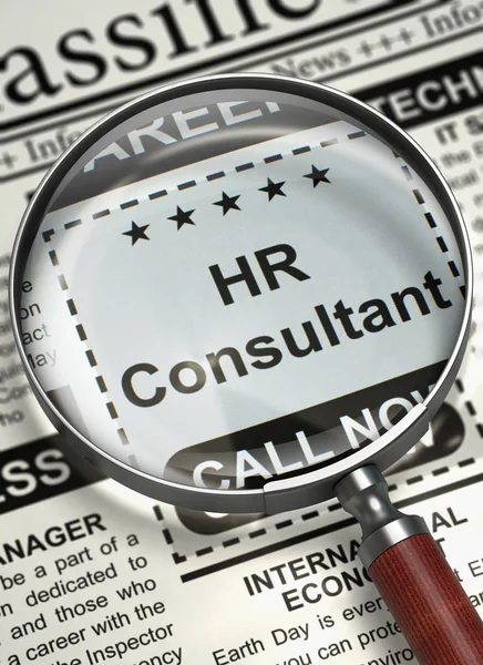 Job Opening HR Consultant. 3D. — Stock Photo, Image