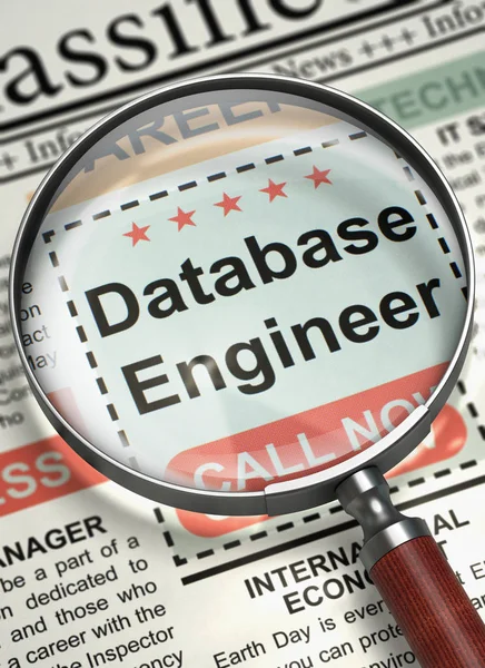 Database ingenieur gezocht. 3D. — Stockfoto