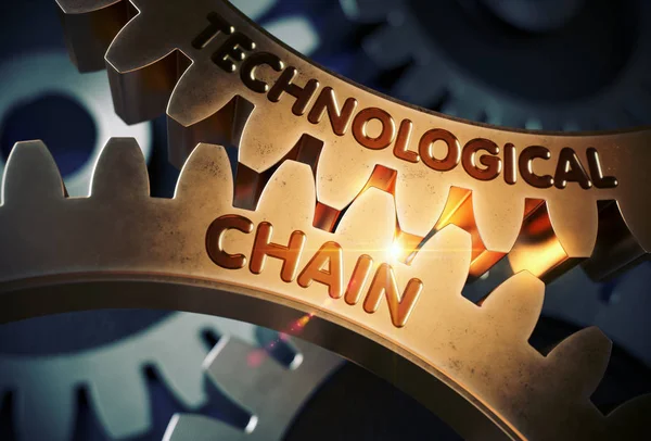 Technological Chain. 3D. — Stock Photo, Image