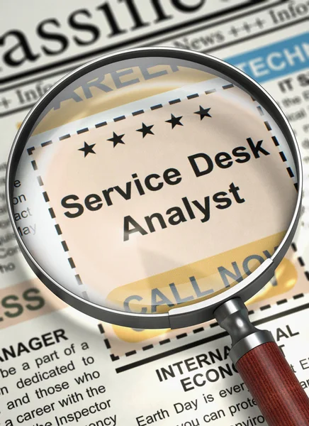 Service Desk Analyst ledig. 3D. — Stockfoto