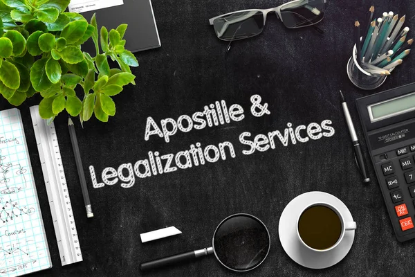 Apostille en legalisatie Services-Concept. 3D render. — Stockfoto